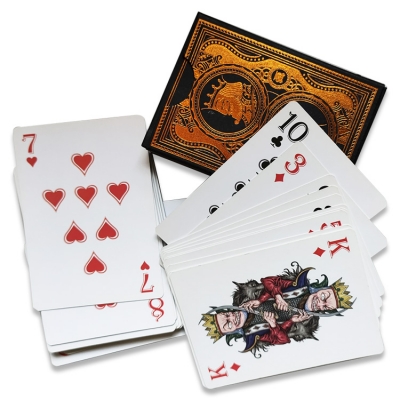 yhx-pk-014 Red and black Paper Playing Cards